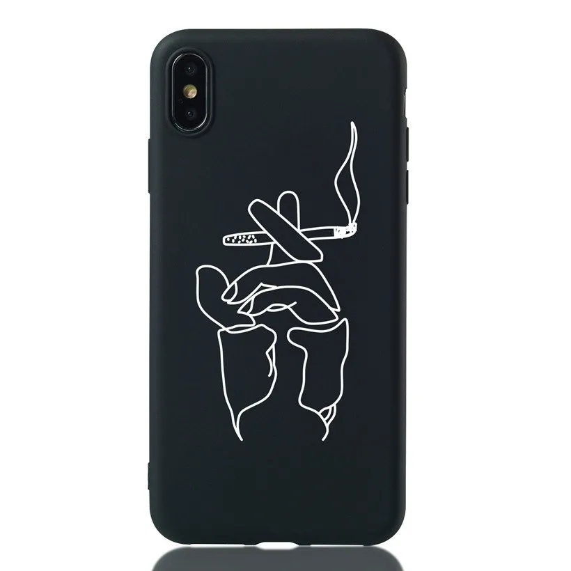 smoking Силиконовый чехол для пары huawei P20 P30 mate 10 20 Lite Pro P Smart Plus Y5 Y6 Y7 чехол для задней панели телефона с цветочным узором для девочек - Цвет: smoking