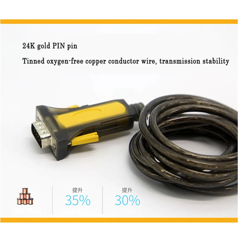 Mosunx Кабели USB 2 0 в последовательный RS232 DB9 9Pin PL2303 кабель адаптер конвертер 3 фута