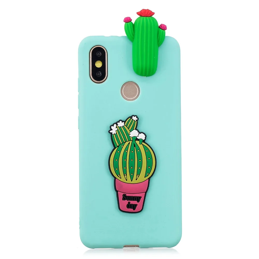 Redmi 5 Plus Silicone Case For Xiaomi Note 6 7 Pro cover GO S2 Mi A2 Lite Fruits Cactus Cases |