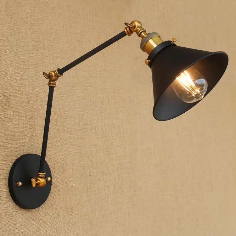 Бра качели настенный светильник с длинным кронштейном Светильники LED Ретро Лофт