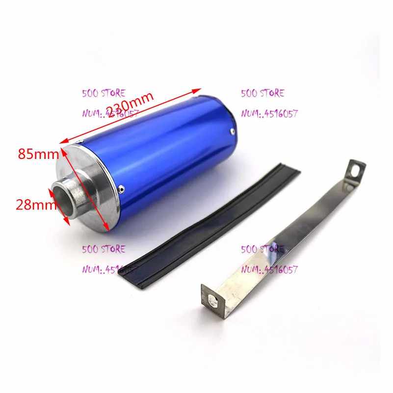 Хорошее качество 28 мм выхлопная труба аксессуары для мотоциклов глушитель 50cc 110cc