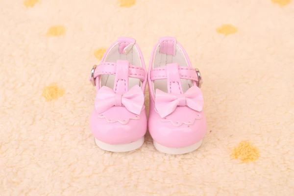 

1/6 Bjd doll shoes Bjd doll sd doll bb pink bow small heel