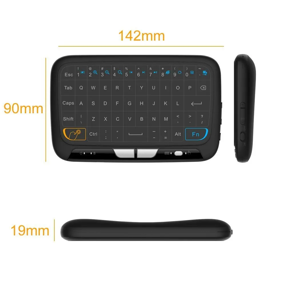 H18 Fly Air Mouse Клавиатура 2 4 ГГц беспроводная клавиатура и сенсорная панель Combo для
