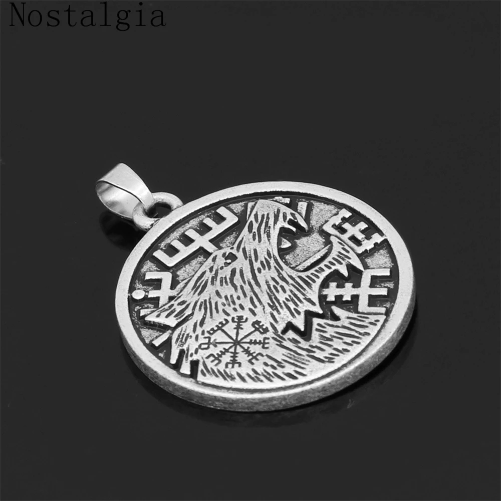 1 шт.. Символ волка викинга ODIN'S NORSE RUNIC Подвеска для мужчин ожерелье руны
