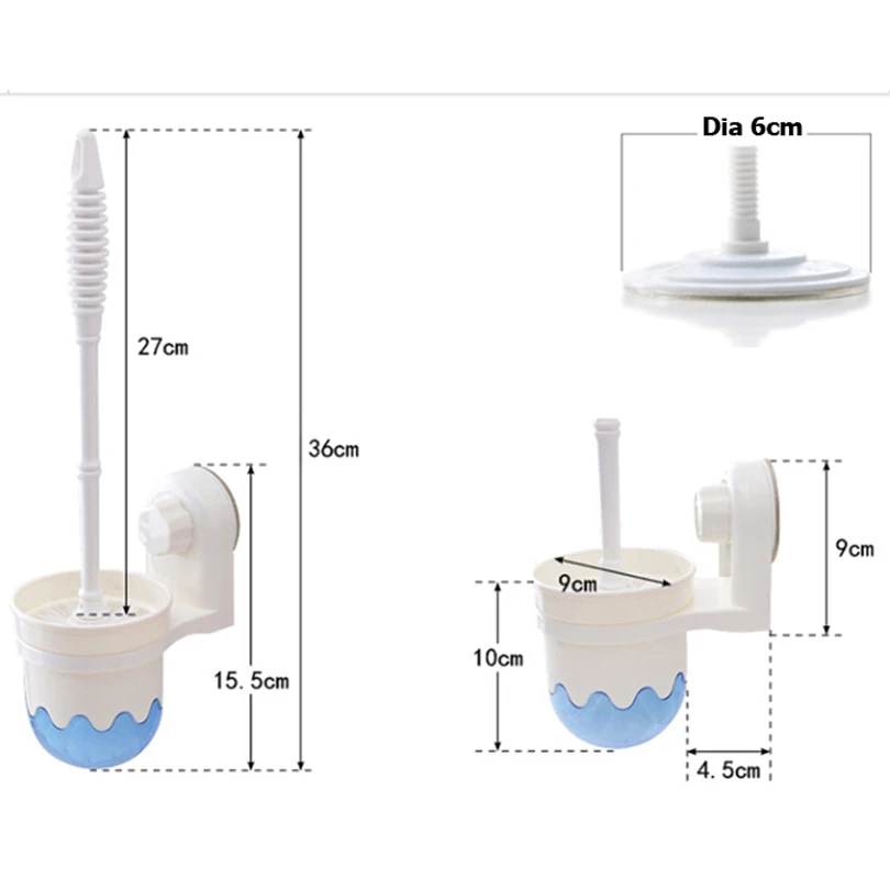 brand new bathroom toilet brush set suction cup escova de banheiro holder AZ-1921 cleaning shelf accessories | Обустройство дома