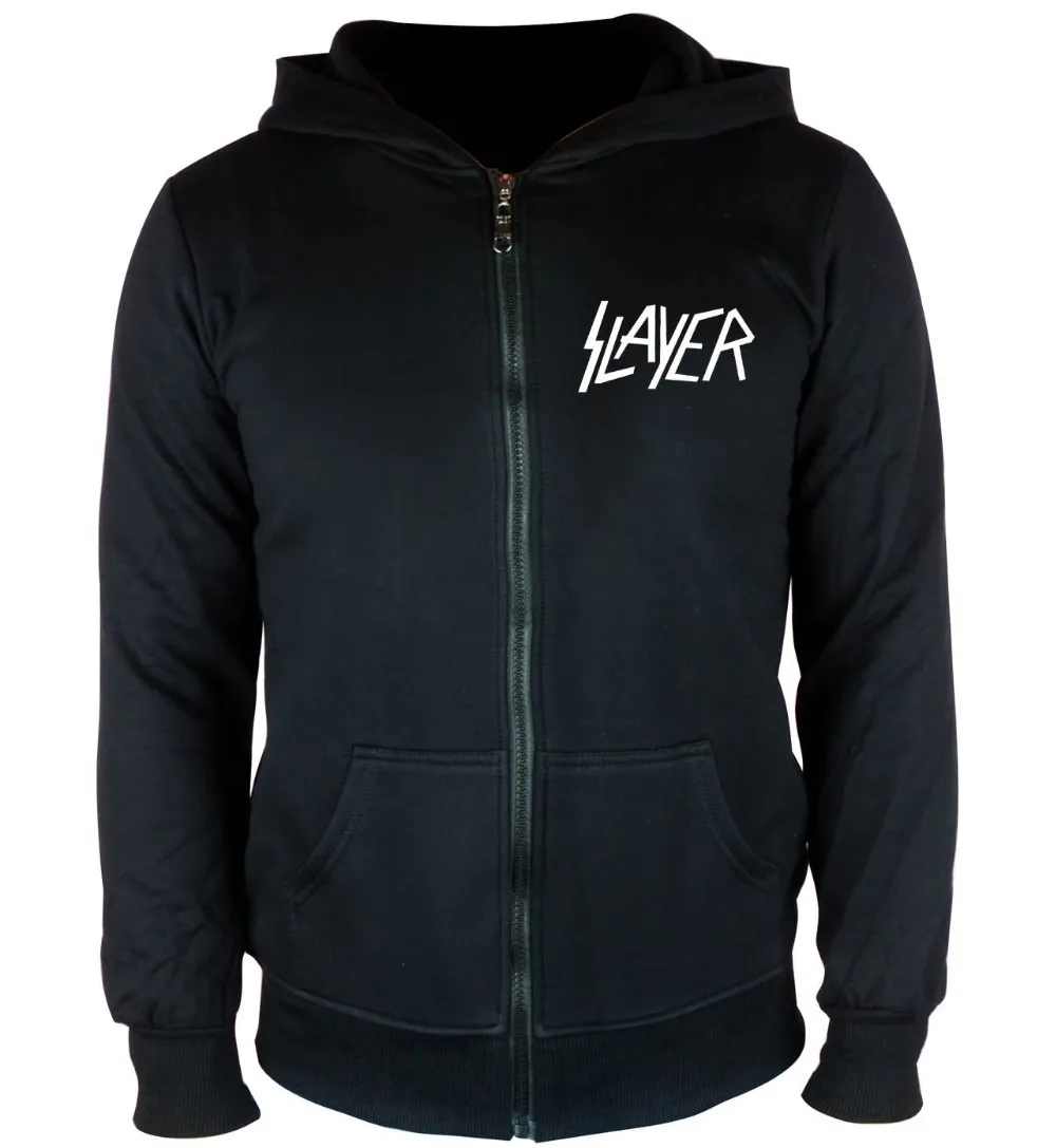 26 дизайнов Slayer, хлопковые мягкие толстовки в стиле рок, куртка в виде ракушки, толстовка на молнии в стиле панк с тяжелым металлом, флисовая верхняя одежда sudadera Skull