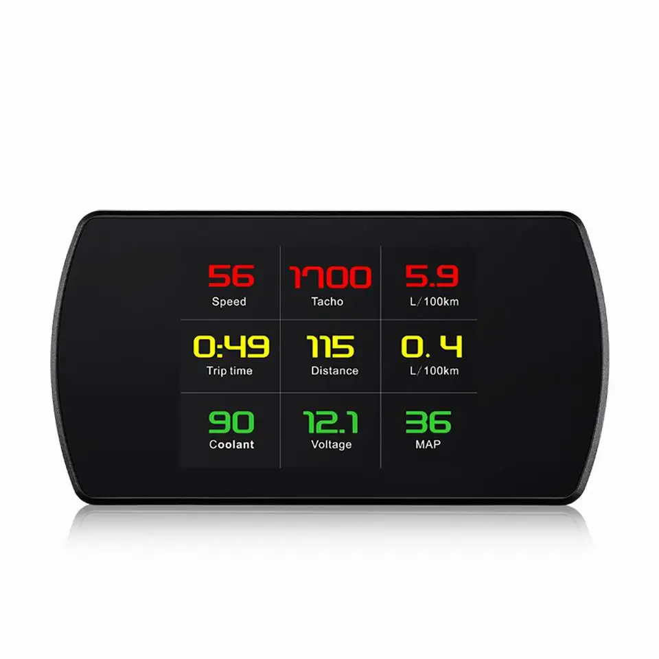 4," HD TFT OBD Компьютерный дисплей Hud Дисплей с турбонаддувом Датчик Оборотов Тахометр бортовой компьютер gps цифровой спидометр
