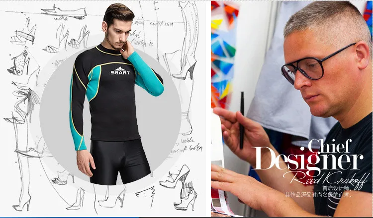 SBART 2 мм Wetsuit рубашка для мужчин s неопреновые футболки гидрокостюмы для серфинга Топ для мужчин Дайвинг Плавание футболка серфинга с Длинным Рукавом Рашгард