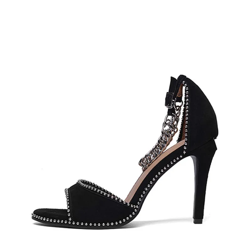 MEMUNIA/модные летние женские босоножки Замшевая обувь высокого качества Новое