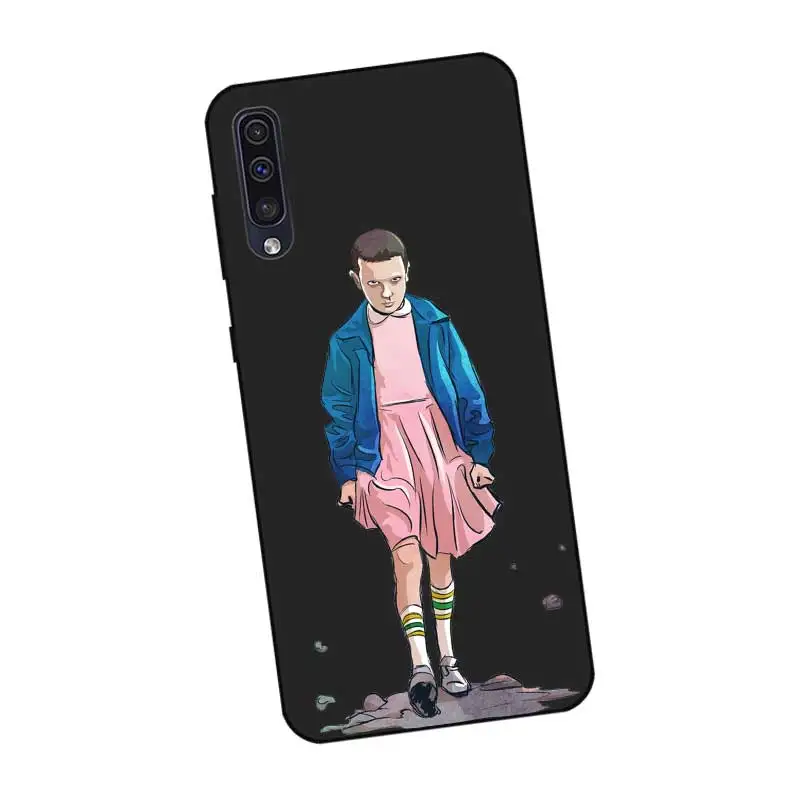 N420 Stranger Things Black Silicone Case For Samsung Galaxy A2 Core A6 A7 A8 A9 A10 A30 A40 A50 A60 A70 A80 A90 5G A20E Plus |