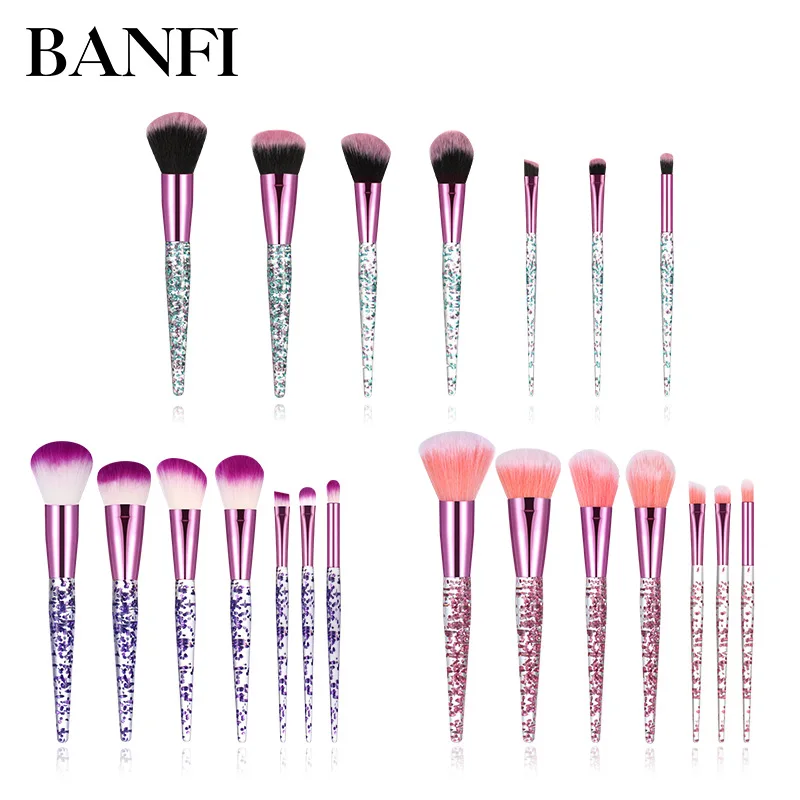 Набор кистей для макияжа из 7 предметов профессиональная Румяна основы тени век