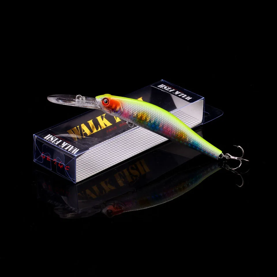 E 5 WALK FISH 120 мм 13,3 г Профессиональный воблер подвесной гольян 2-3 м глубина длинная губа приманка для ловли окуня Щука искусственные приманки Pesca - Цвет: E 5