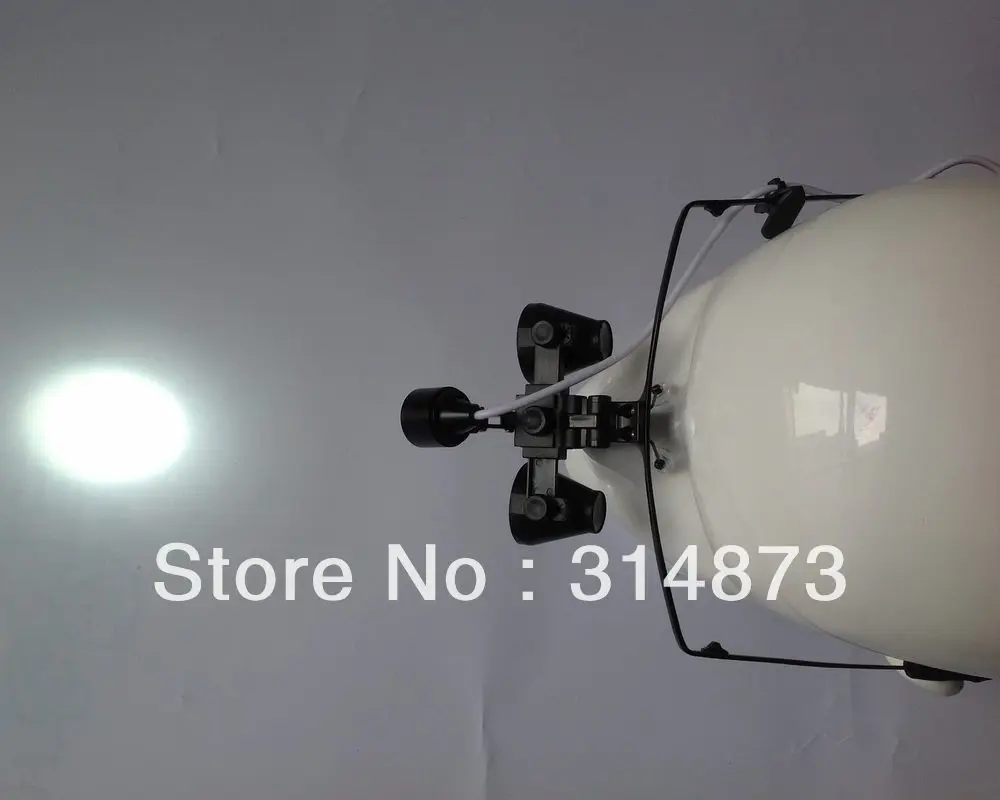 Free Shipping 3X Magnification HF300 Ultra-Light Half frame Binocular Dental Loupes Surgical with Headlight |