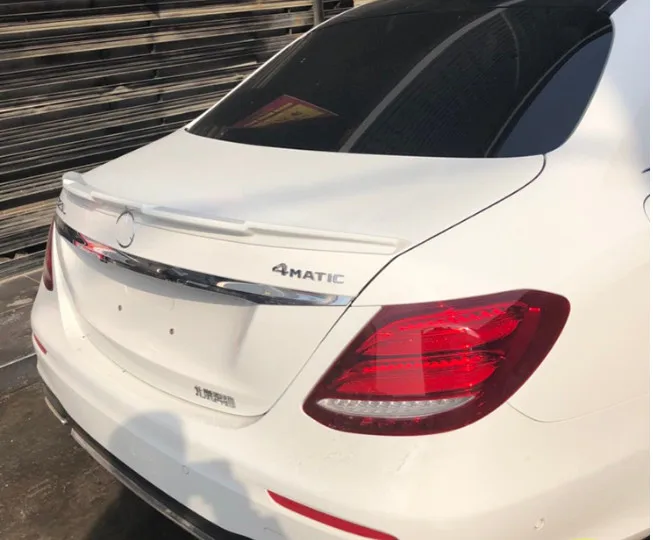 For Benz E class W213 Spoiler ABS Material Car Rear Wing Primer paint Color trunk E320L E260L E300L 2016-2018 | Автомобили и