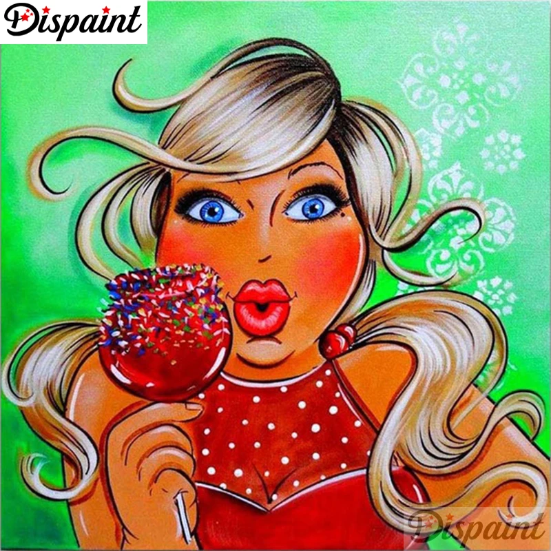 Необычная полная квадратная/круглая дрель 5D DIY Алмазная картина &quotFat woman&quot