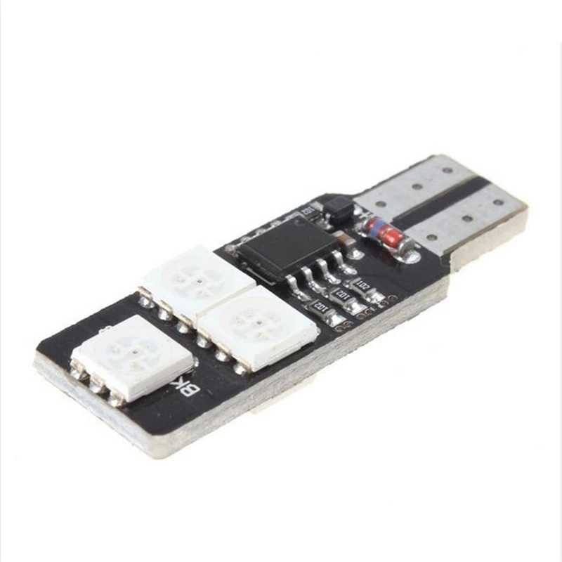 Новый многофункциональный Цвет RGB T10 194 168 W5W светодиодный клиновидный для салона