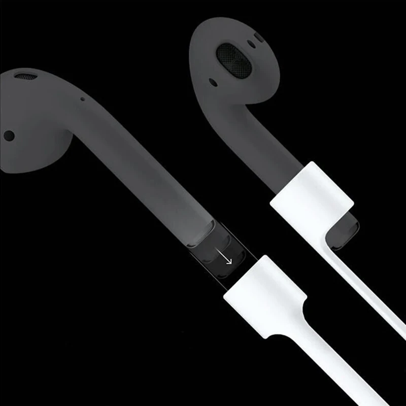Белый силиконовый анти потерянный ремешок для наушников Apple AirPods наушники |