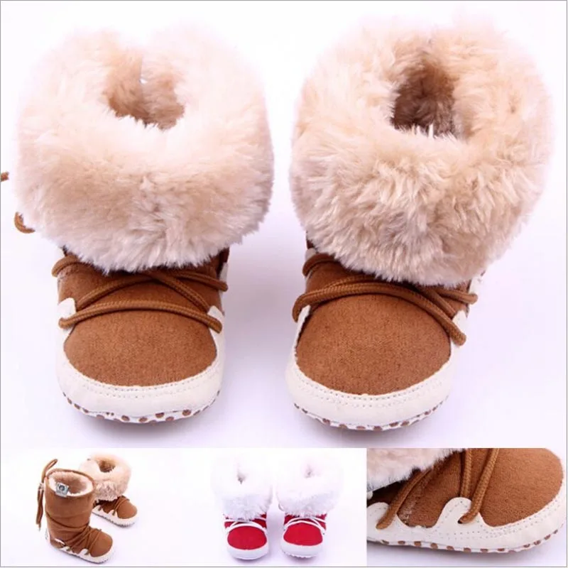 Infant Fashion Snow Boots First Walkers Shoes Baby Girl Boy Soft Skid-Proof Bottom Warm Booties Zapato Bebe Scarpe Neonata |