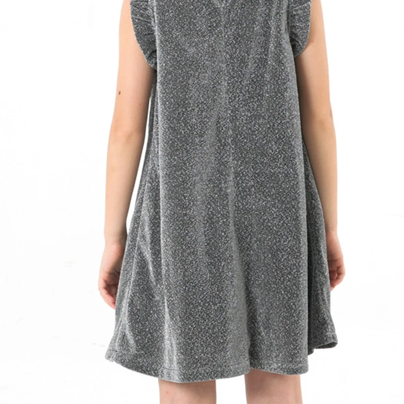 Summer Baby Kids Girl Dress 2019 Casual Solid Gray 10 12 Year Teenager Cute Princess Party Teen Dresses for Girls Children | Детская