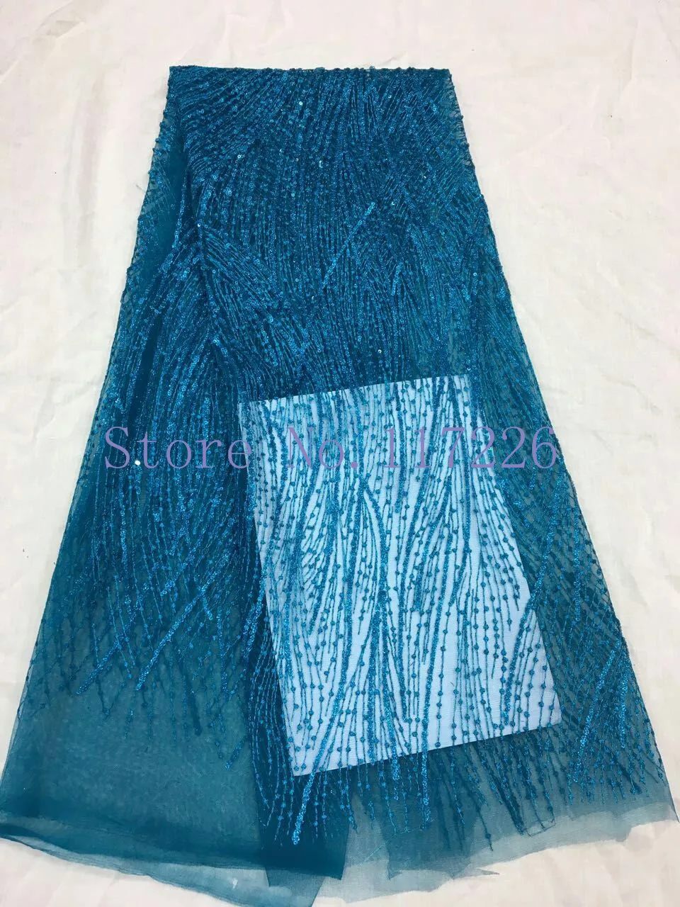 Специальный дизайн искусственная африканская сетка Тюль с вышивкой для