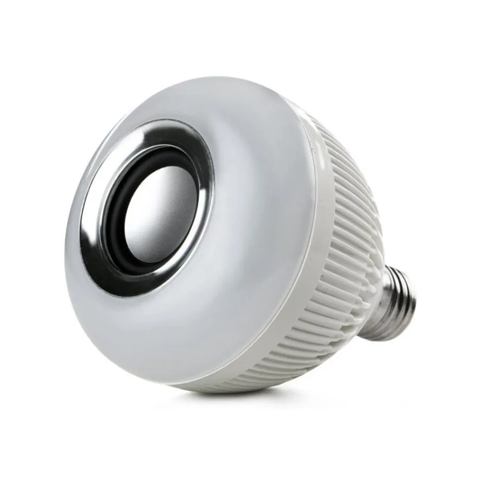 Беспроводной Bluetooth Динамик 12 Вт RGB в виде светодиодной лампы E27 светодиодный