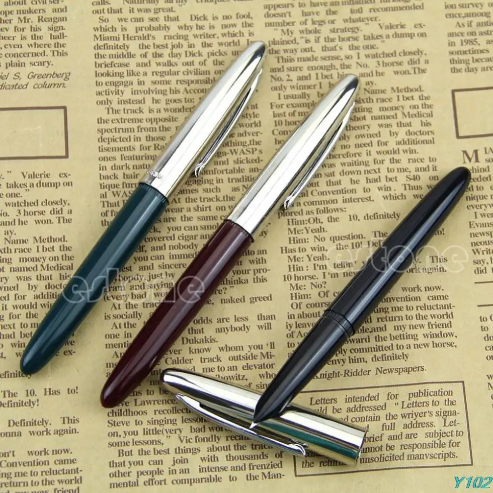 

Lot Of 3 Pens Hero 366 Vintage Classic Style Hooded Nib Fine Fountain Pen