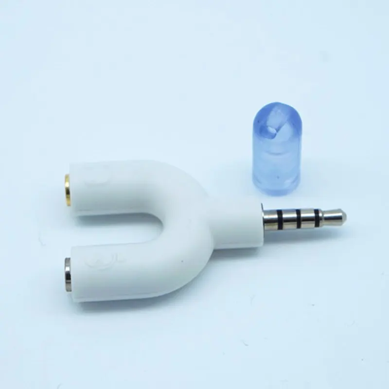 U-образный разъем микрофон вход выход для наушников адаптер 3 5 мм аудио сплиттер