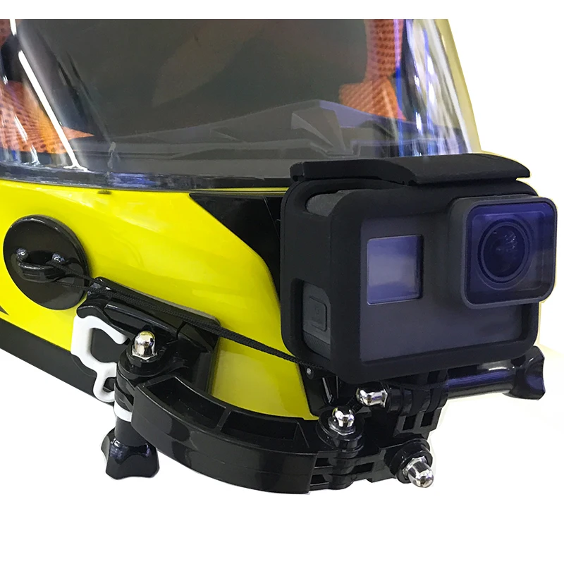 TUYU для Gopro аксессуары 4 способа поворотный стол Кнопка крепление для Hero7 6 5 DJI OSMO Action SJCAM EKENM otorcycle шлем подбородок кронштейн