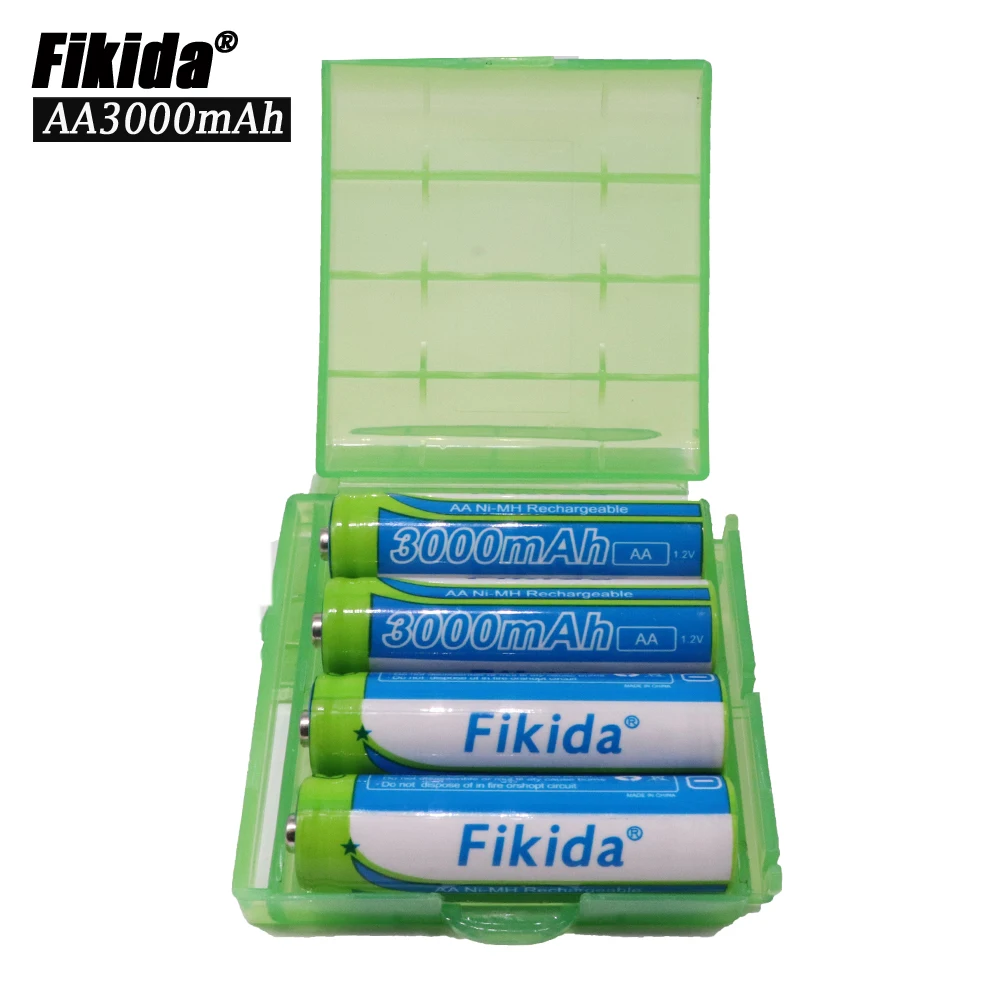 1 2 V Высокая емкость Ni-MH AA 3000mAh перезаряжаемая батарея 2A дистанционный фонарик