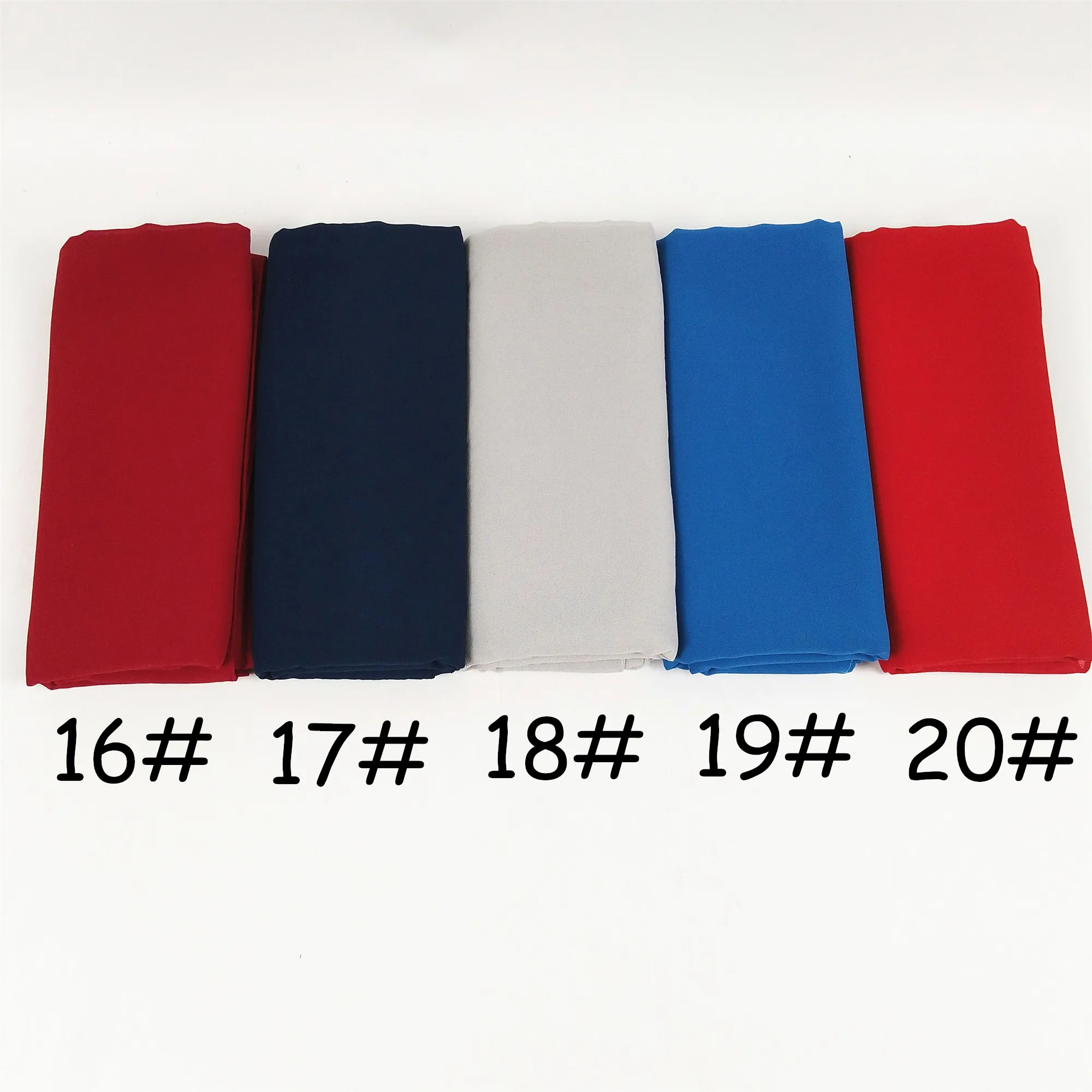 

A54 20pcs/lot High Quality Plain Bubble Chiffon Shawls Headbands Popular Hijab Summer Muslim Scarfs