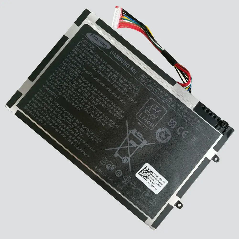Новый оригинальный аккумулятор для ноутбука dell Alienware M11x M14x R1 R2 R3 серии PT6V8 0w3vx3 8P6X6