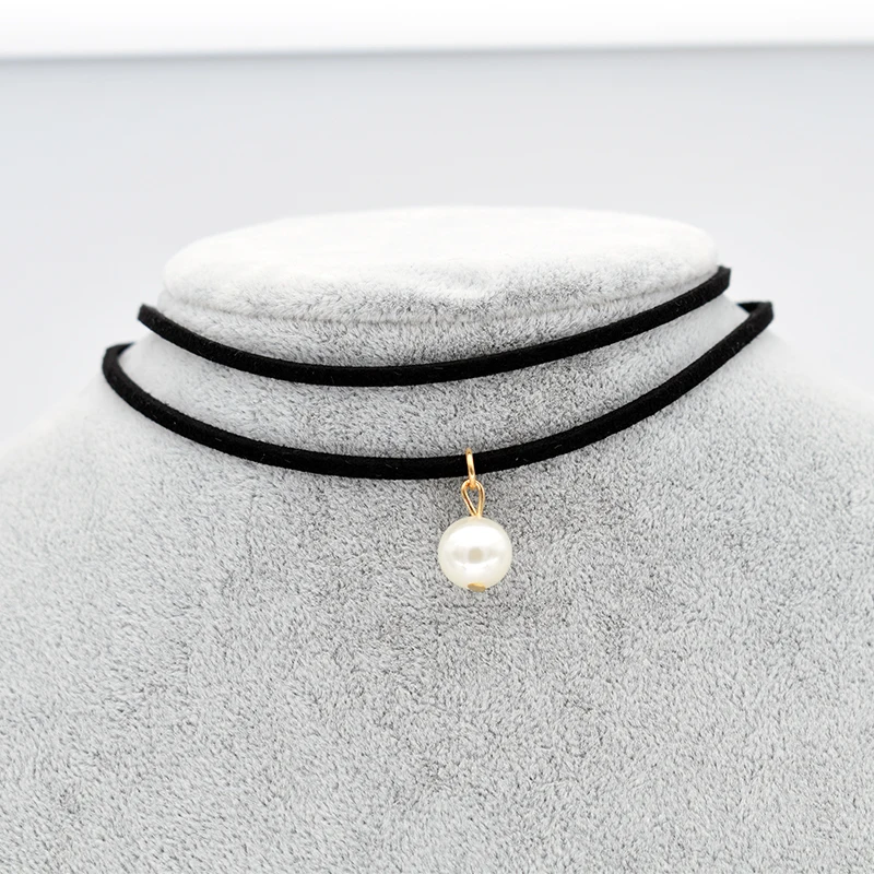 3 шт. искусственная кожа чокер модное солнце черный бархат веревка ложный