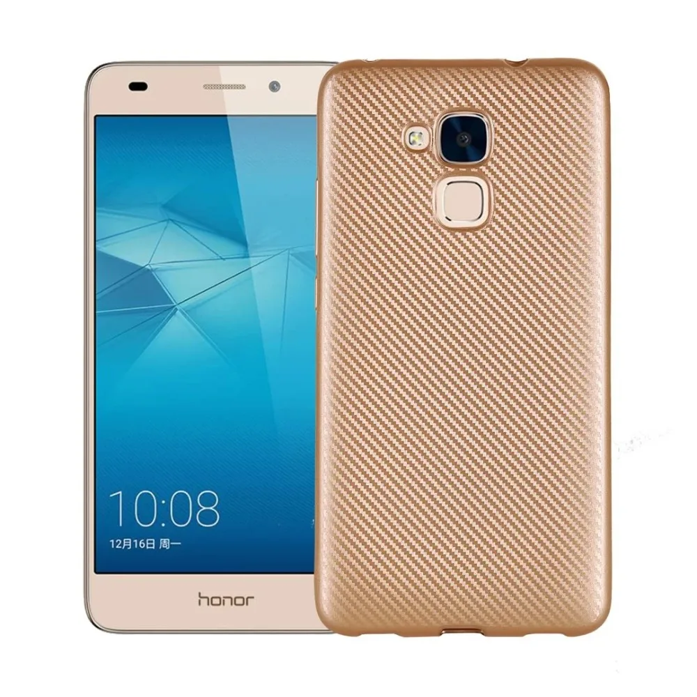 Новый мягкий чехол из углеродного волокна для Huawei Honor 5C силиконовый гелевый