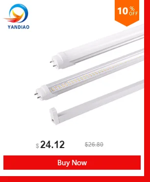 YANDIAO светодиодные трубки T8 Light 120 см 85 V-265 V Светодиодный LED флуоресцентные T8 трубки лампы холодный белый свет Lampara ампулы ПВХ Пластик