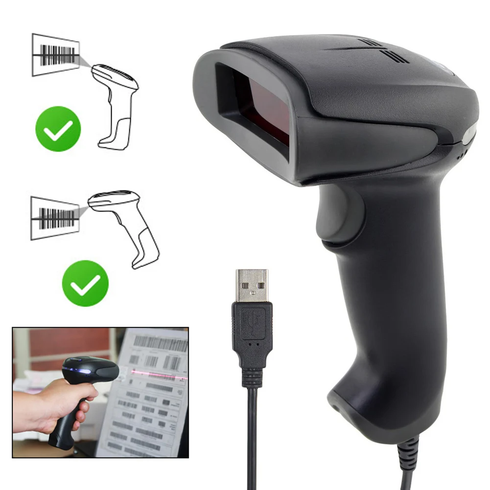 Для системы POS Считыватель проводной прочный нескользящий сканер портативный