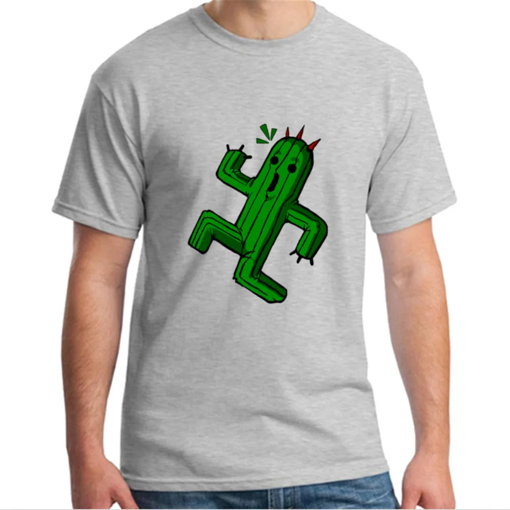 Cactuar футболка мужская рубашка с коротким рукавом и круглым вырезом командная для