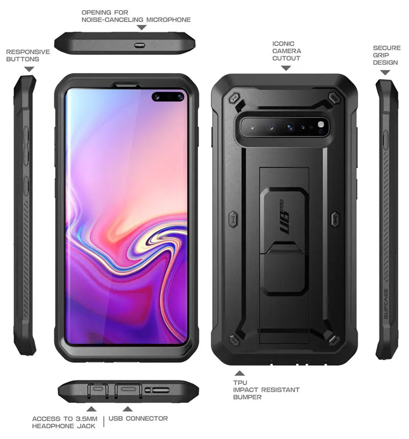 SUP чехол для samsung Galaxy S10 5G чехол() UB Pro полный корпус прочная подставка чехол без встроенной защиты экрана