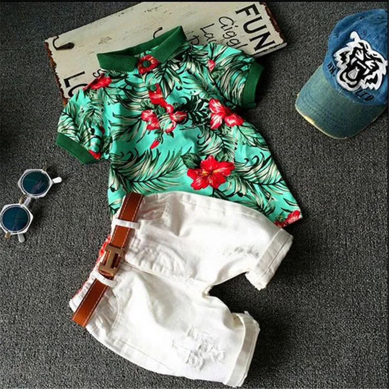 Летняя футболка для мальчиков и девочек костюм новинка 2021 Корейская версия