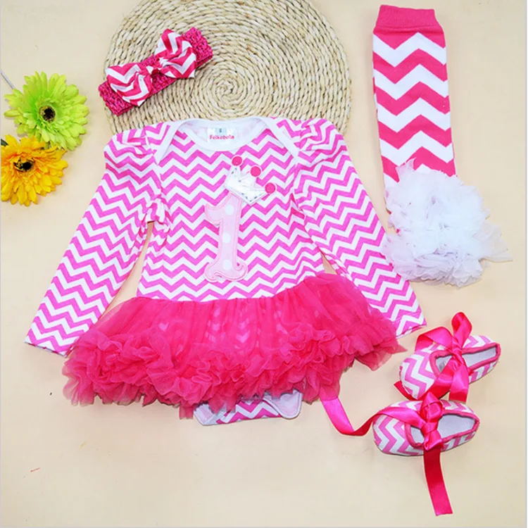 

Christmas fall/winter baby girls kids wear santa gift outfits long sleeve baby girl 1st birthday dress with matching accessories