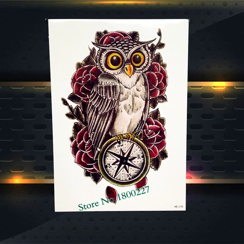 Модные компас временная татуировка Для мужчин средства ухода за кожей груди рука