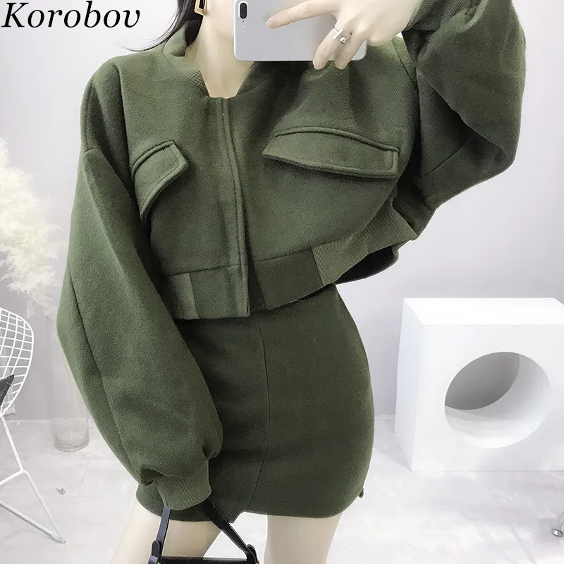 Korobov винтажные куртки карманы пальто 2019 Новая Осенняя Корейская короткая женская
