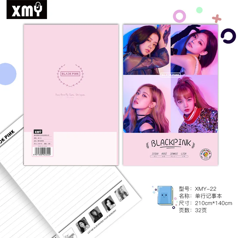 1 шт. KPOP Blackpink TXT STRAYKIDS SEVENTEEN TWICE GOT7 мини дневник записная книжка канцелярские принадлежности памятки принадлежности для ноутбуков вентилятор подарок