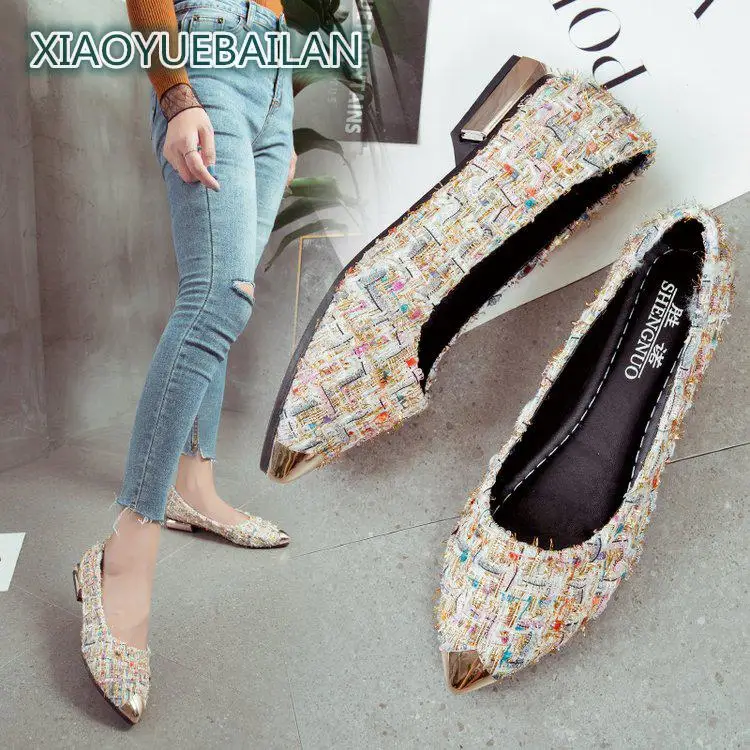 Женская обувь с квадратным каблуком повседневные эспадрильи смешанных цветов на