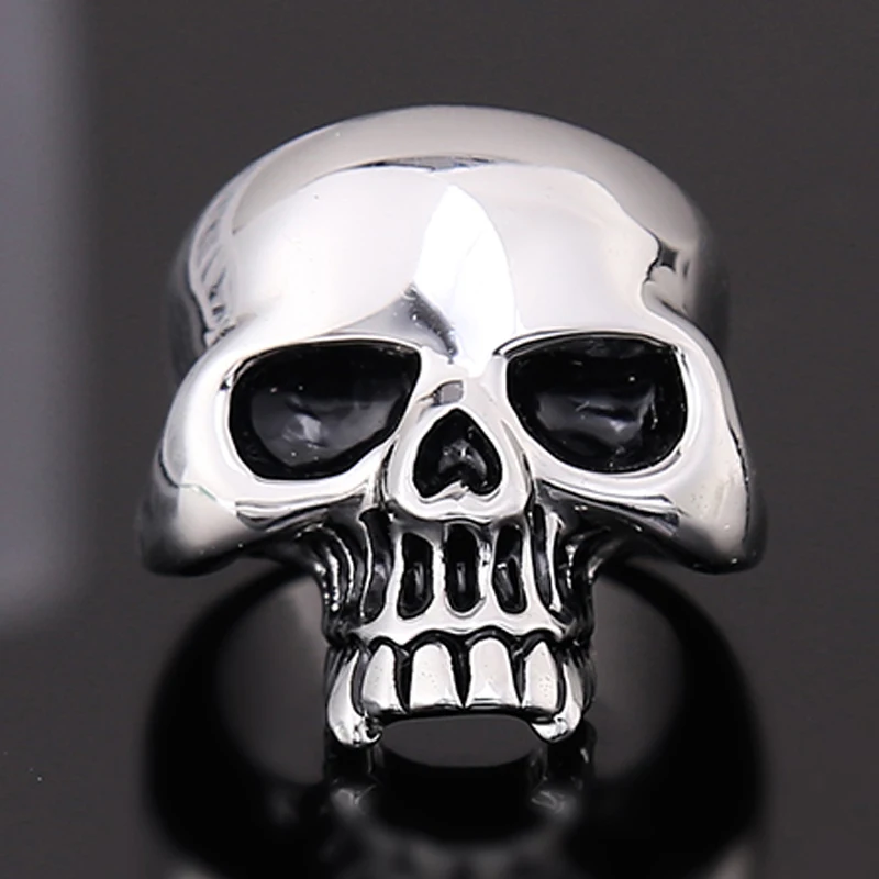 2019 крутой череп панк кольцо нержавеющая сталь мужской панк-рок Винтаж Jewelry