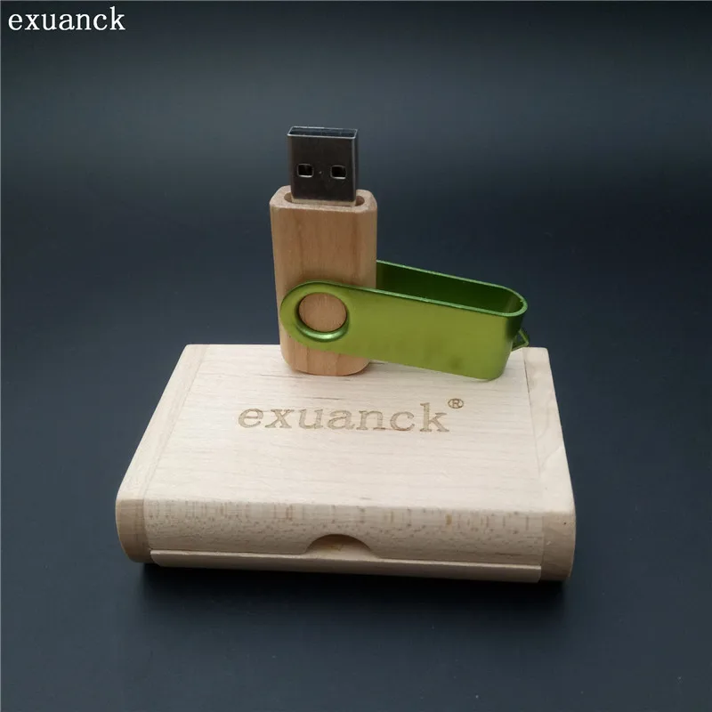 Exuanck креативный деревянный usb+ цветной металлический зажим на заказ логотип фотография/Фильмы 4-32 ГБ usb 2,0 ручка привод(более 10 шт бесплатный логотип