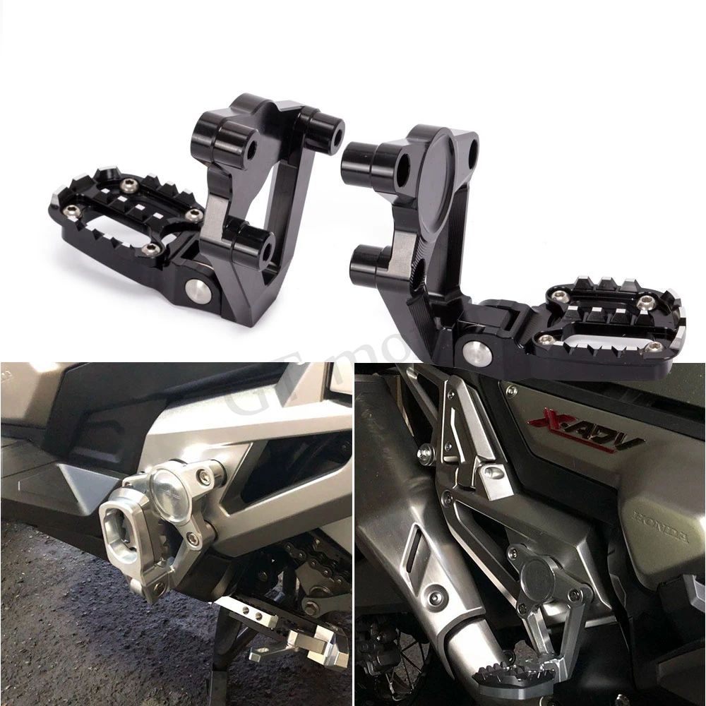Motorcycle CNC Rear foot set Footrest FOR HONDA X ADV X-ADV 300 750 1000 XADV 2017 2018 Foot Pegs Pedal Passenger Rearsets | Автомобили и