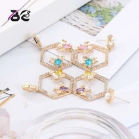 be 8 new 2018 classic good quality drop earrings hexagon shape statement earrings for women birthday gift e597