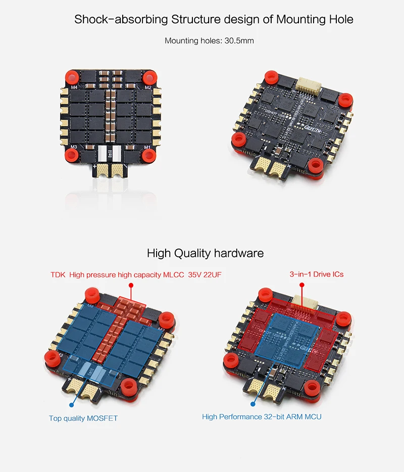 GEPRC Крокодил 7 LC7 большой диапазон FPV SPAN Pro Контроллер полета BLHeli_S 50A ESC 2306 1600kv бесщеточный двигатель для радиоуправляемого дрона
