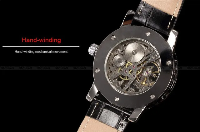 relogio Luxury Watch skeleton hollow fashion mechanical 4