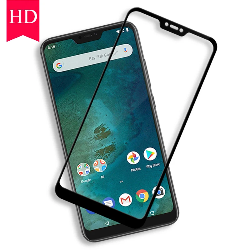 Закаленное стекло для xiaomi mi a2 lite защитная пленка на экран с полным покрытием redmi 6a